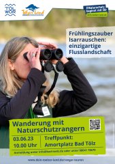 Plakat Frühlingszauber Isarrauschen - Wanderung mit den Naturschutzrangern