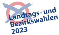 Logo Landtags- und Bezirkswahl 2023