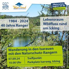 Wanderung in den Isarauen mit den Naturschutz-Rangern am 7. September 2024