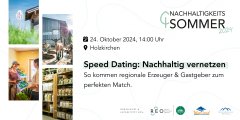 Speed-Dating: Nachhaltigkeit vernetzen
